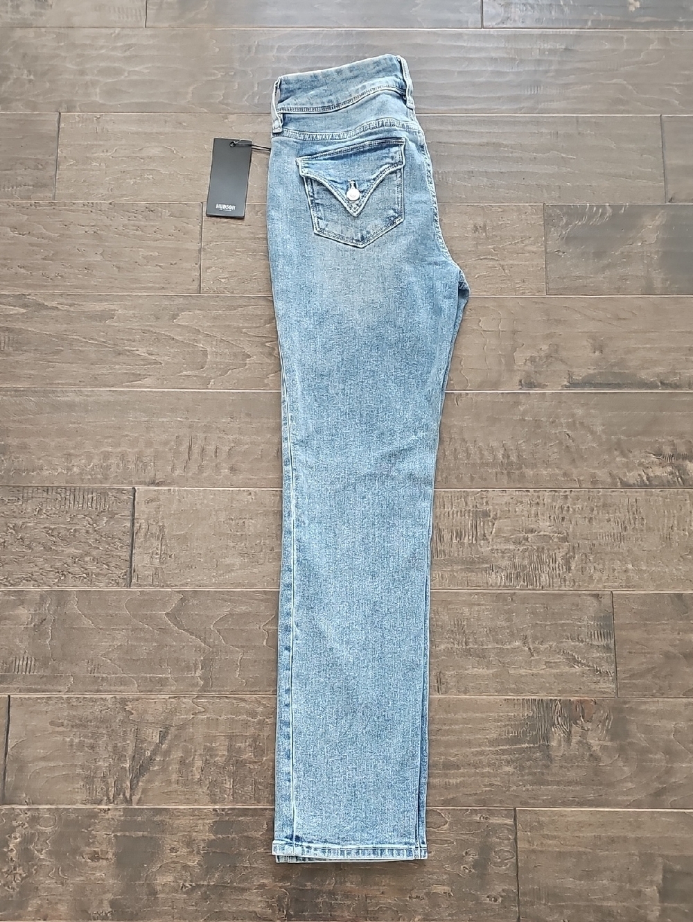 Brand New Hudson Light Wash Straight Leg Jeans - Picture 8 of 10